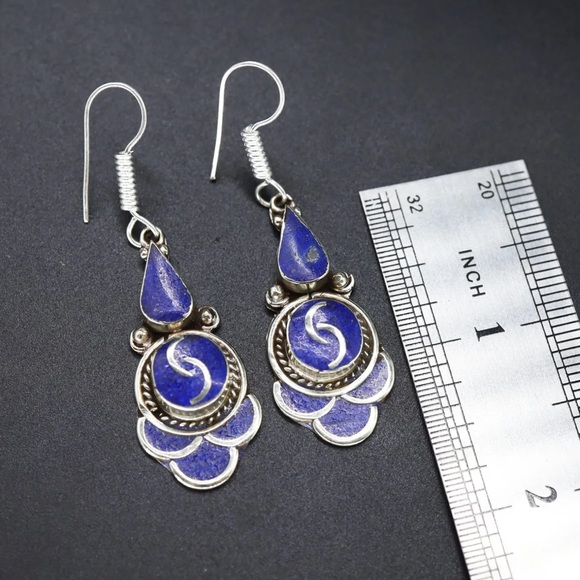 Traditional ethnic Gemstone earrings - Picture 12 of 12